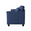 DOMETOUR 85.4 Inch Flare Arm Sofa for Living Room Bedroom Apartment, Modern Upholstered Couch with 2 Pillows - 4 of 4