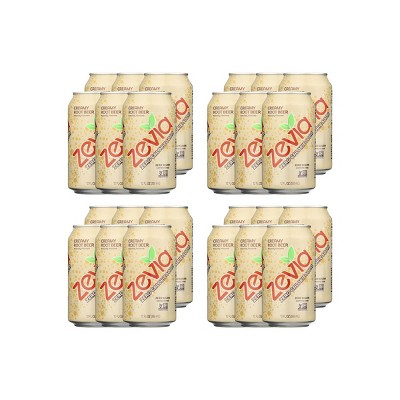 Zevia Creamy Root Beer Zero Calorie Soda - Case of 4/6 pack, 12 oz