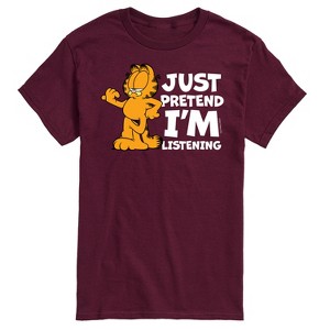 Men's - Garfield - Pretend I'm Listening Short Sleeve Graphic T-Shirt - 1 of 4