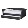 Delora Upholstered Daybed with Trundle - Baxton Studio - 2 of 4