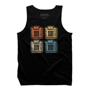 Men's Design By Humans I make Beats In Color By MusicoIlustre Tank Top - 1 of 2