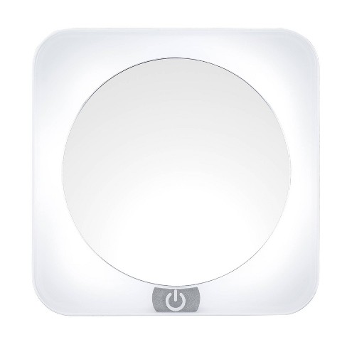 Compact magnifying mirror 2024 with light