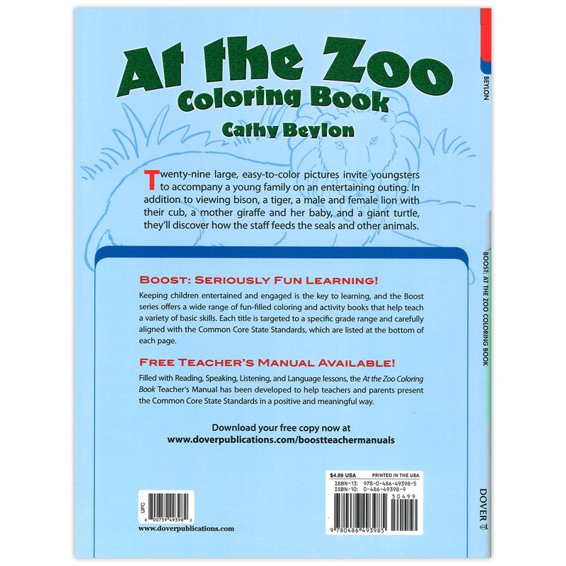 BOOST At the Zoo Coloring Book, Pack of 6, 3 of 4