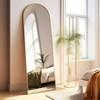 Arched Full Length Mirror 18x58 Inch Gold Floor and Wall Mounted Mirror for Bedroom Living Room Modern Decor Strong Frame - 3 of 4