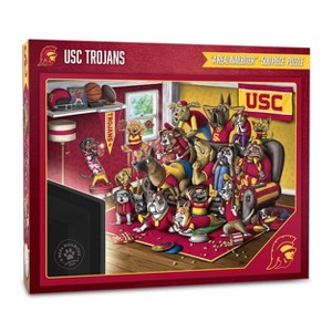 NCAA USC Trojans Purebred Fans 'A Real Nailbiter' Jigsaw Puzzle - 500pc: Educational Shapes & Colors, Animals Theme - 1 of 3