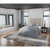 Azure Modern Watercolor Ivory/Gray/Blue Area Rug - 2 of 4