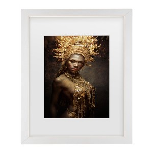 Trademark Fine Art - Siegart  Golden Girl Matted Framed Art - 1 of 4