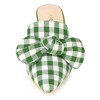 Allegra K Women's Stripe Bow Pointed Toe Block Heel Mules - 2 of 4
