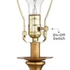 Vienna Full Spectrum Modern Table Lamp 28" Tall Clear Crystal Glass Gold Metal Black Drum Shade for Bedroom Living Room Bedside House - 3 of 4