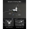 Molenia Moissanite Necklace for Women, 0.3/0.9 CTW Three-Stone Pendant D Color VVS1 18K Gold Plated 925 Silver Wife Mom Girlfriend Jewelry Gifts - 4 of 4