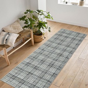 Non-Slip Machine Washable Runner Rugs Low Pile Area Rugs Non-Shedding Foldable Floor Mats for Hallway, Bathroom Kitchen - 1 of 4