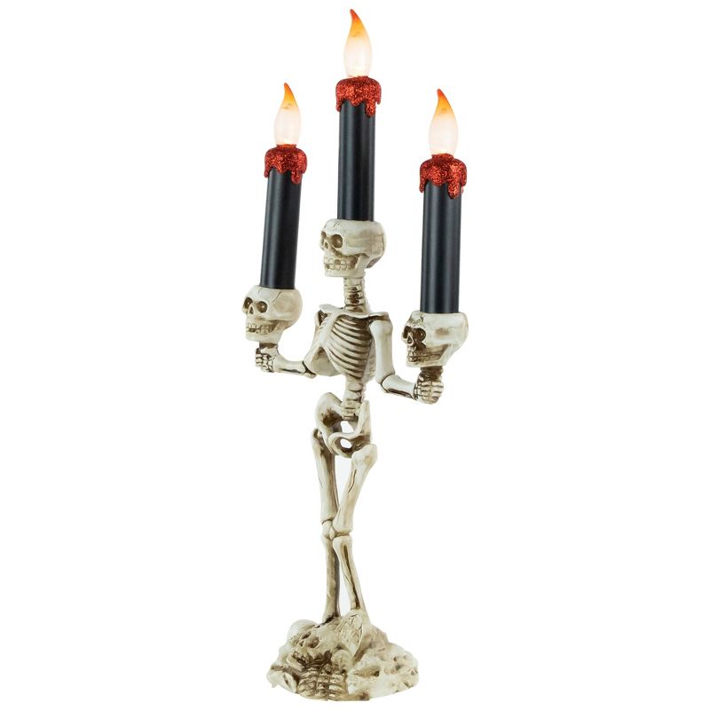 Northlight 14.5" Dripping Candles Skeleton Halloween Flameless Candelabra, 5 of 7