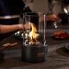 VEVOR Tabletop Fire Pit, 6 inch Metal Tabletop Fireplace Indoor Outdoor Decor, Portable Rubbing Alcohol Burner Smores Maker with Glass,2.03lbs,Black - 2 of 4