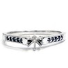 Pompeii3 1/6ct Black Diamond Ring 14K White Gold - 2 of 4