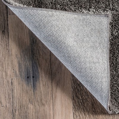 Gray 2' x 3' Machine Washable Shag Area Rug