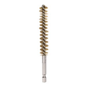 Unique Bargains Sturdy Wear-resistant 1/4" Hex Shank Handle Cleaning Brass Bore Brush - 1 of 4