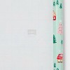 96"x30" Christmas Print Gift Wrapping Paper Green - Spritz™ - 3 of 3