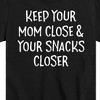 Boys' - Instant Message - Mom Close Snacks Closer Short Sleeve Graphic T-Shirt - 2 of 4
