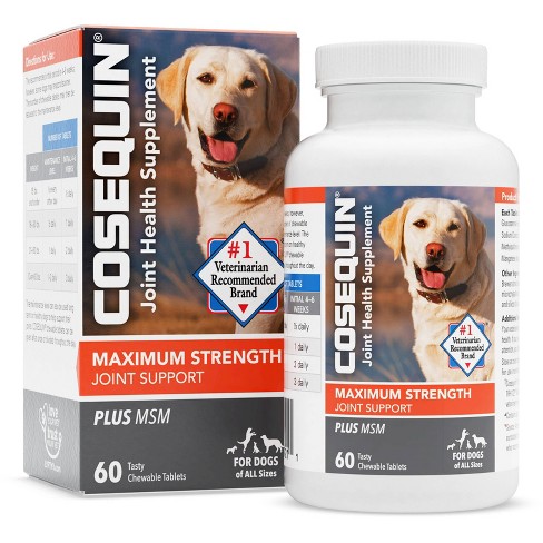 Cosequin Glucosamine Chewable Supplement Tablets for Dogs - 60ct - image 1 of 3