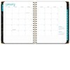 Global Printed Products Hardcover CY 2025 Fashion Planner - 8.5"x11" (Black Gold Triangles (FOIL)) - 3 of 4