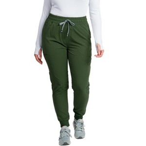 Medgear Madison Women’s Curvy Fit Mid-rise Slim Jogger Scrub Pant - 1 of 4