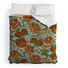 Deny Designs Valentina Ramos Oranges and Flowers Comforter and Pillow Sham Set - 2 of 4