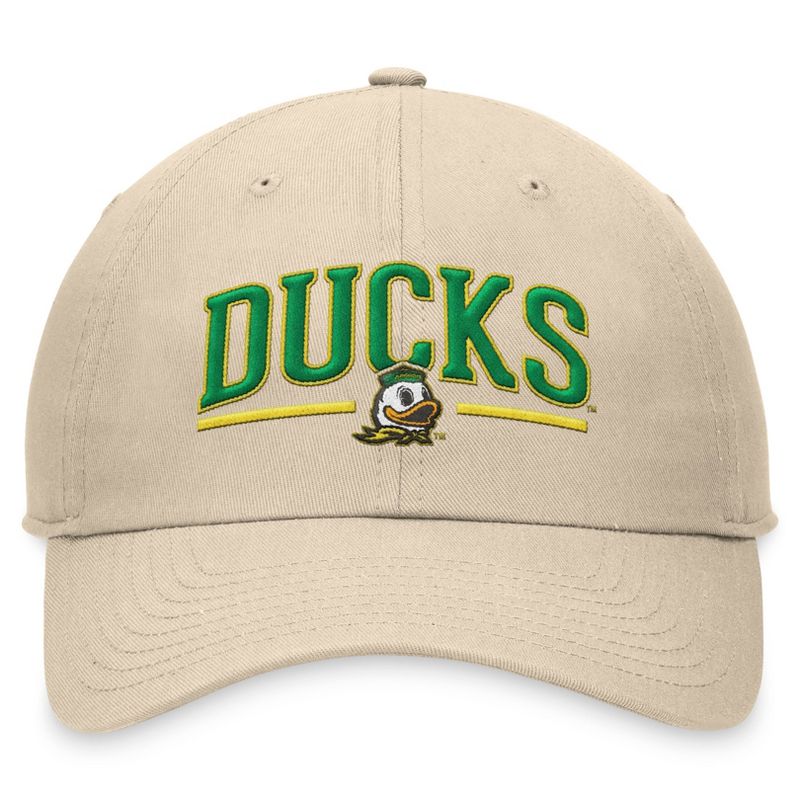 NCAA Oregon Ducks Unstructured Washed Cotton Twill Hat - Natural, 2 of 5