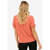 ellos Plus Size Short Puff Sleeve Eyelet Tee - 3 of 3