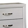 Royal Hampton Nightstand, 2 Drawers, White Wood Finished Frame, Metal Handles - 2 of 4