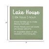 Slickblue Lake House Wood Wall Sign – Rustic 7x7 Décor – Family, Friends & Relaxation Quote, Color Options - 3 of 3