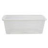 Life Story 6 Liter Shoe, Accessory, and Closet Plastic Storage Box Multi-Purpose Lidded Stacking Tote Containers, Clear (50 Pack) - image 4 of 4