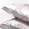 Sweet Jojo Designs Baby Girl Decorative Satin Pillowcases Ballerina and Ballet Bows Pink and White 2pc - 3 of 4