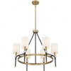 Savoy House Tivoli 6 - Light Chandelier in  Matte Black/Warm Brass - 2 of 3