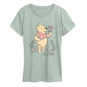 Women's - Disney - Find Beauty Pooh Short Sleeve Graphic T-Shirt - 1 of 3