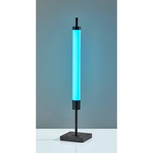 Collin LED Table Lamp Black with Touch Switch & RGB Spectrum - Adesso - 1 of 4