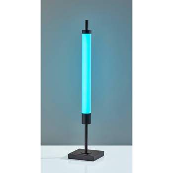 Collin Color Changing Table Lamp Black (Includes LED Light Bulb) - Adesso