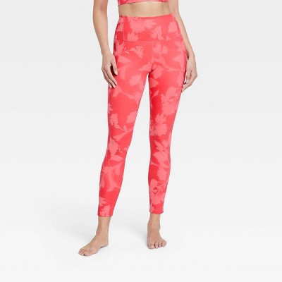 Women&#39;s Brushed Sculpt High-Rise Leggings - All in Motion&#8482; Melon Pink L