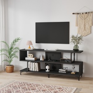 TV Stand for TVs up to 65 Inch, Entertainment Center with Power Outlet, TV and Media Consol - 1 of 4