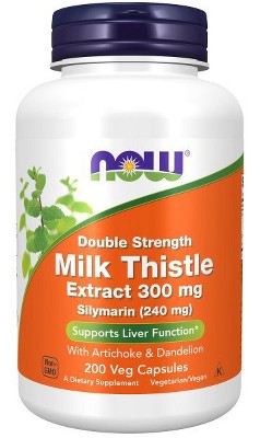 Milk Thistle Extract, Double Strength 300 mg by Now Foods  -  200 VegCap