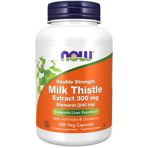 Milk Thistle Extract, Double Strength 300 mg by Now Foods  -  200 VegCap - 1 of 3