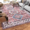 Area Rug - Soft Stain Resistant Carpet with Non-Slip Low Pile Indoor Floor Cover for Living Room Bedroom Office - 2 of 4