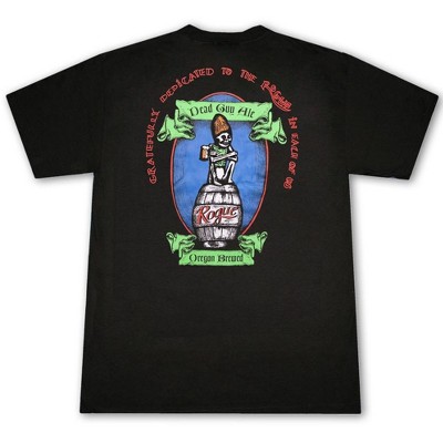 Adult Rogue Ales Dead Guy Black Graphic T-Shirt