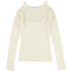 bar III Womens Cutout Ribbed Pullover Sweater - 1 of 2