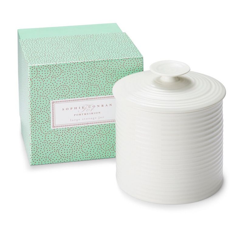 Portmeirion Sophie Conran White Large Canister, 6.25 inch / 80 oz, 3 of 6