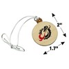 Minnesota State University Moorhead Primary Logo Mini Small Tiny Wood Christmas Tree Holiday Ornament - 4 of 4