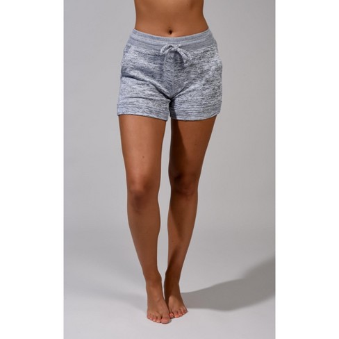 90 Degree by Reflex - Women's Soft Comfy Lounge Shorts with Pockets -  Heather Grey - X Small - Heather Grey, X Small