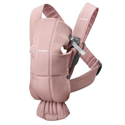 BabyBjörn Baby Carrier Mini Woven- Dusty Pink