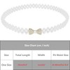 INSPIRE CHIC Women's Pearl Belt Crystal Rhinestone Retro Elastic Thin Waist Belt for Wedding Dress - 4 of 4