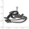 Black Bow Jewelry Sterling Silver Mount Union College Purple Raiders NCAA Extra Large Pendant - 2 of 3