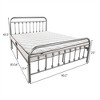 TiramisuBest Metal Platform Bed Frame, Victorian Style Headboard/Footboard/Under Bed Storage/No Box Spring Needed/Full Size,Black - 4 of 4